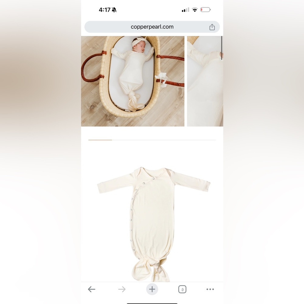 Newborn one piece gown Used handful of times